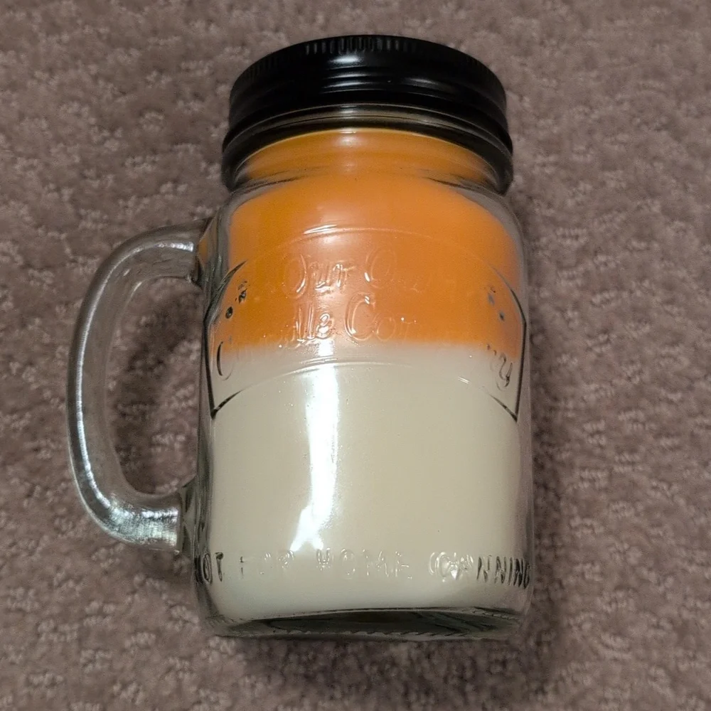 Orange Creamsicle Soy Blend Candle 13 oz Mason Jar NEW
